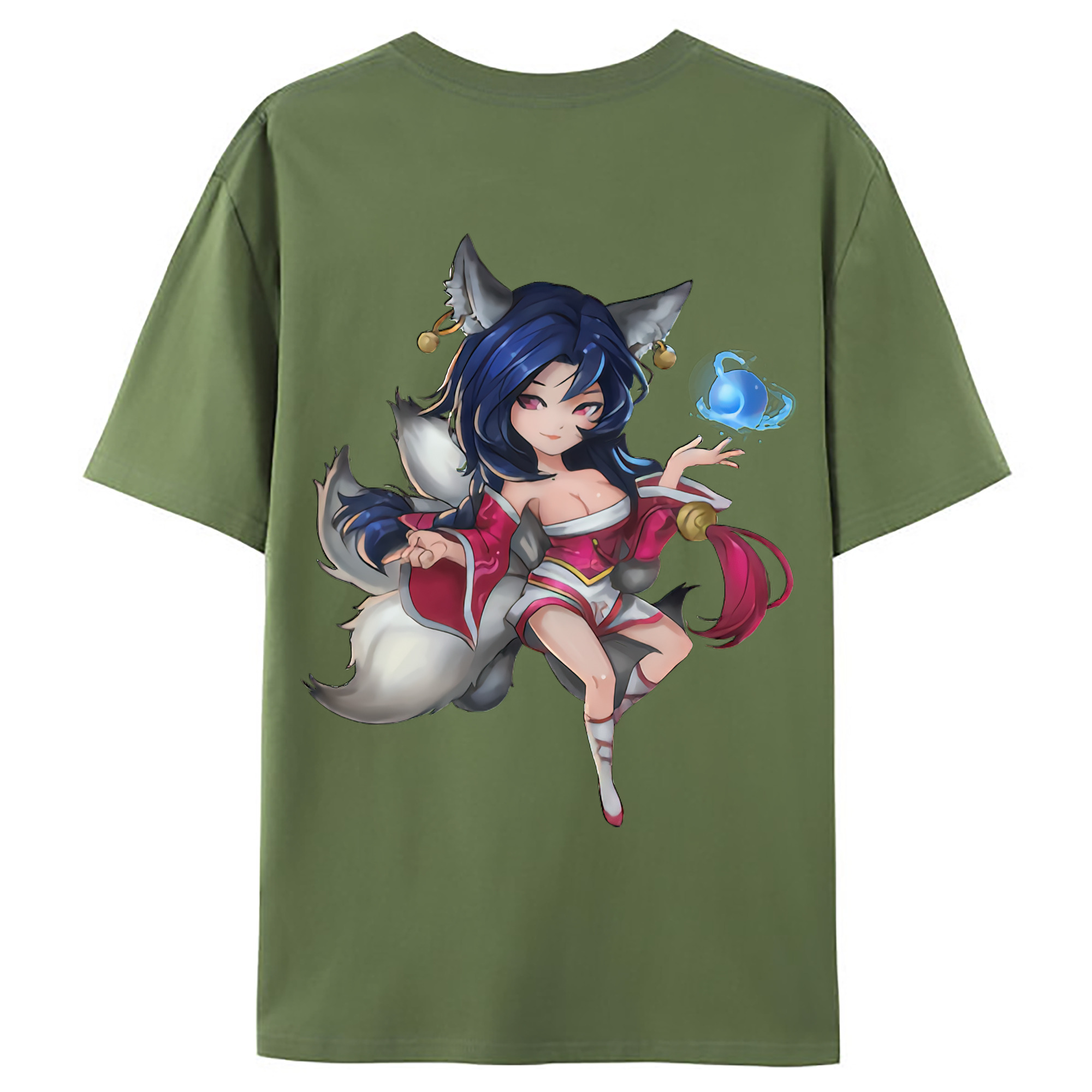 （画像用） リーグ・オブ・レジェンド League of Legends LOL 綿100％ メンズ半袖Tシャツ（バックプリント） 通気性